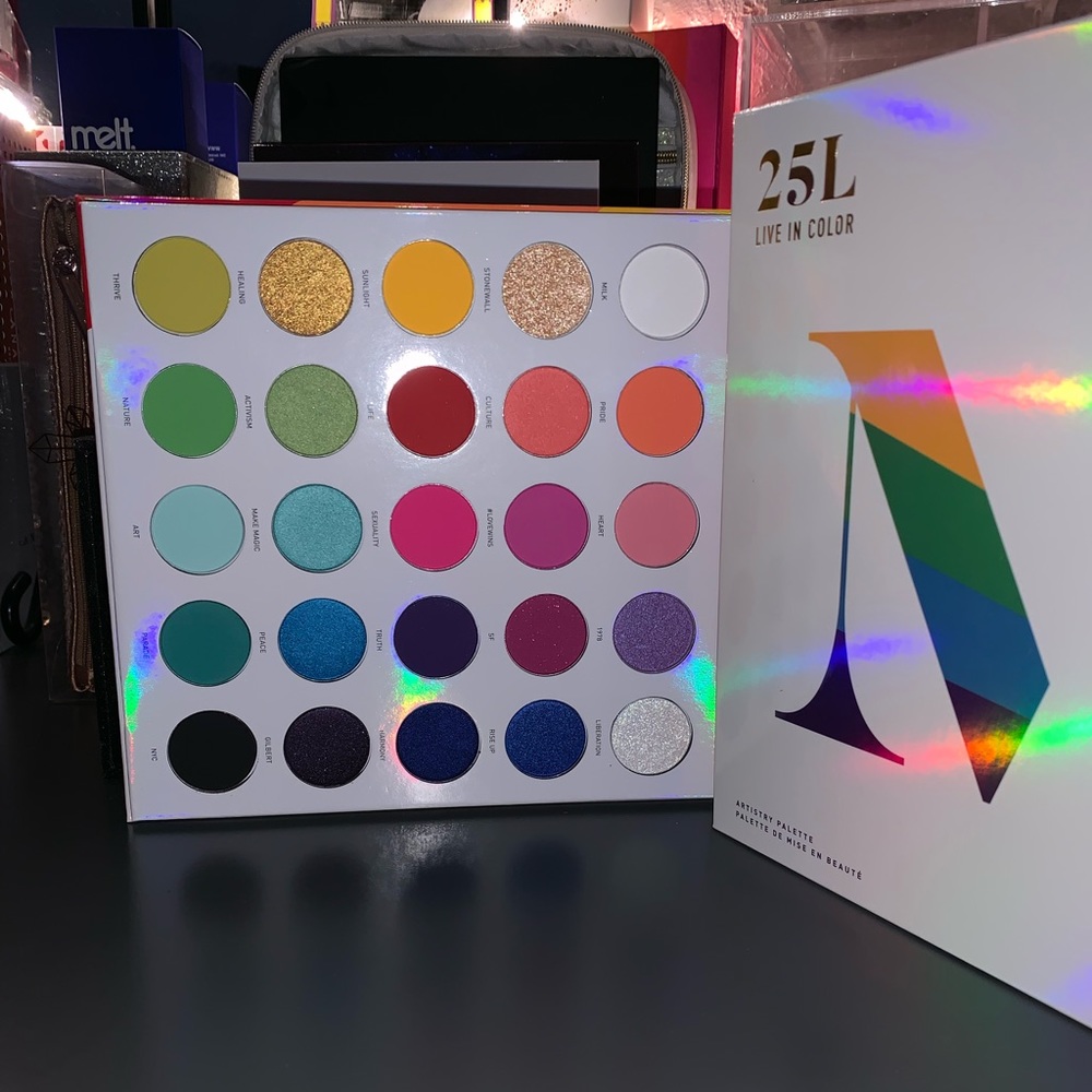 morphe 25L live in artistry shadow palette🏳️‍🌈